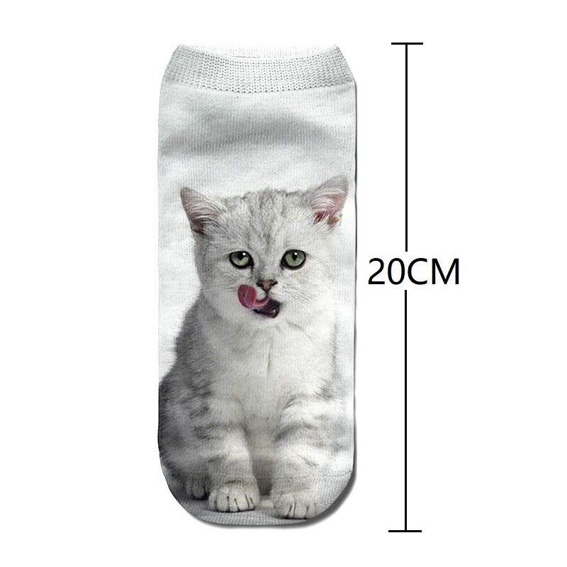 Calcetines unisex tobilleros estampados en 3D