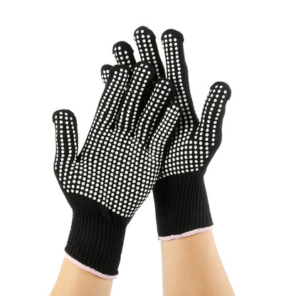 Guantes para parrilla de barbacoa resistentes al calor, 3 capas de aislamiento de silicona, antideslizantes, guantes para horno, cocina, accesorios para hornear