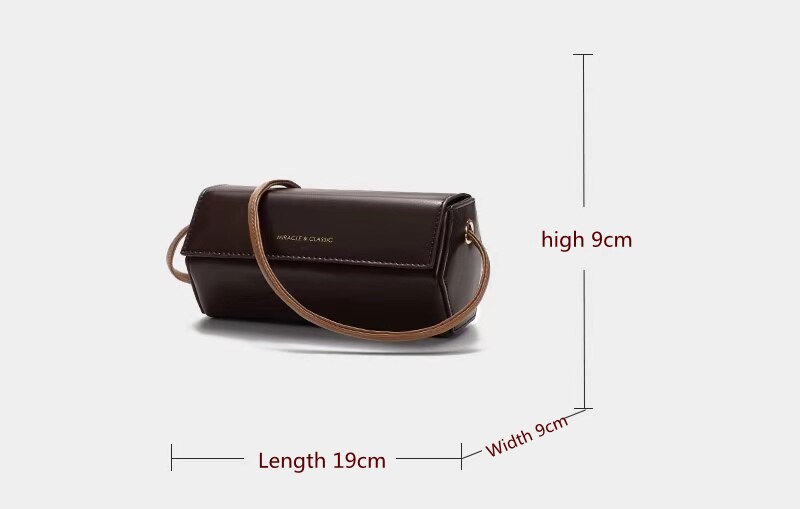 Women Chic Design Ins Cylinder Bag Autumn Winter Fashion All-Match Bag Shoulder Messenger Bag