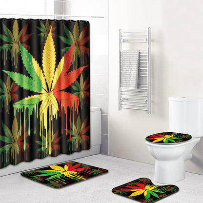 Impresión 3 d hoja de arce baño ducha baño decoración del hogar