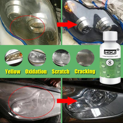 20/50ML HGKJ-8 Car Headlight Cleaning Fluid Repair Refurbishment Fluid Detergent Car Light Cleaner - The Styky Shack