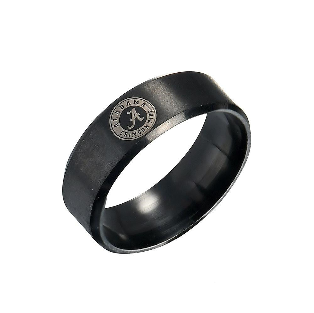 Alabama Titanium Black Men Ring championship rings - The Styky Shack