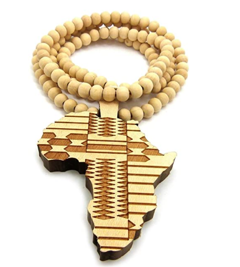 Alkebulan / Africa Continent Necklace