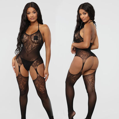 Sexy Net Dress Even Net Socks Package