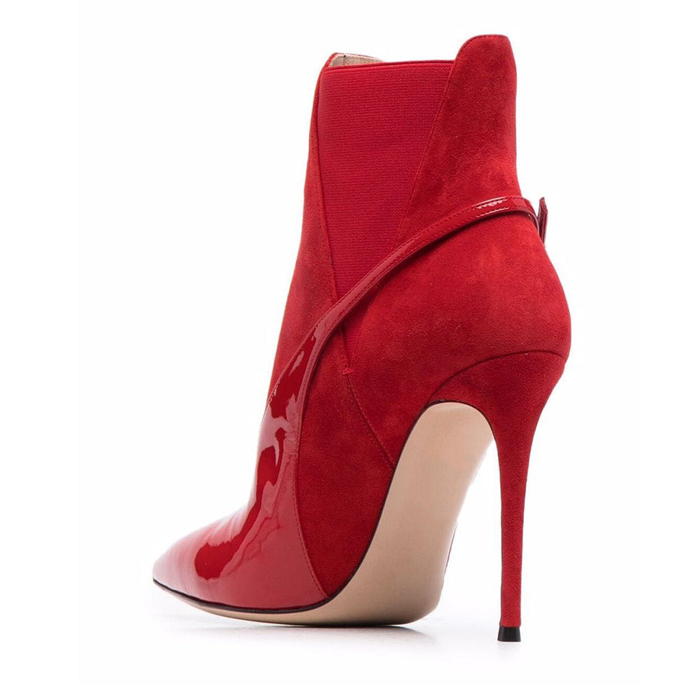 Women's Pointed Toe Stiletto Heel Ankle Boots