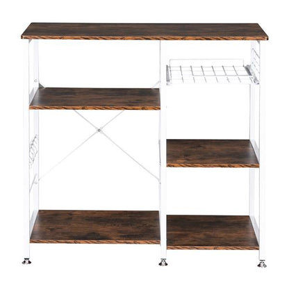 3-Tier Industrial Kitchen Baker's Rack Utility Microwave Oven Stand Storage Cart Workstation Shelf