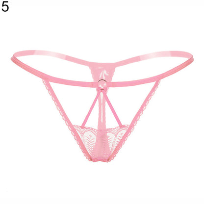 Sexy Lace Strap G-String Hollow out Elastic Thong