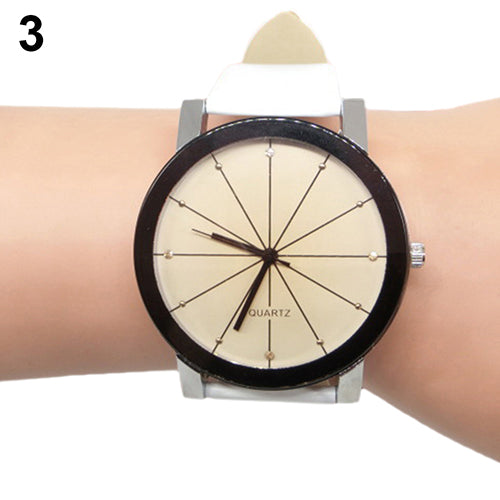 Alloy Faux Leather Quartz Sports Dress Wrist Watch