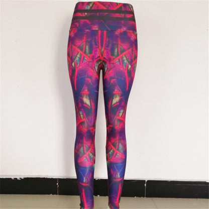 ON SALE!!! 50% OFF!!! Leaf print fitness yoga pants