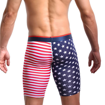 American Flag Print Boxer Briefs