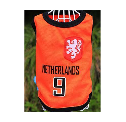 8 Country World Cup Soccer Jersey For Dog Cool Breathable Dog Vests Puppy Outdoor Sportswear Football Clothes - The Styky Shack