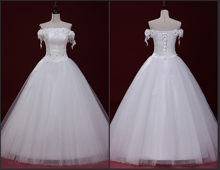 Vestidos de novia sin tirantes de encaje