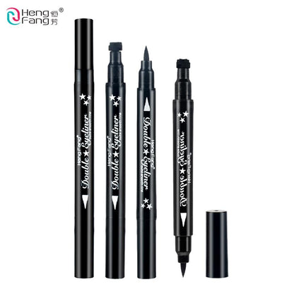 4 Styles Double-headed Eyeliner Liquid Black Eye liner Pen Star Moon Shape 2.5g Eye Makeup Brand HengFang #52244 - The Styky Shack