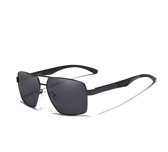 Gafas de sol de hombre de aluminio con lentes polarizadas.