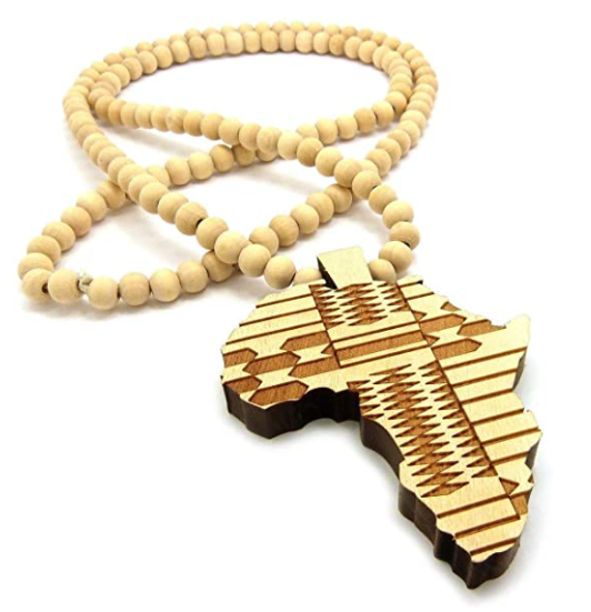 Alkebulan / Africa Continent Necklace