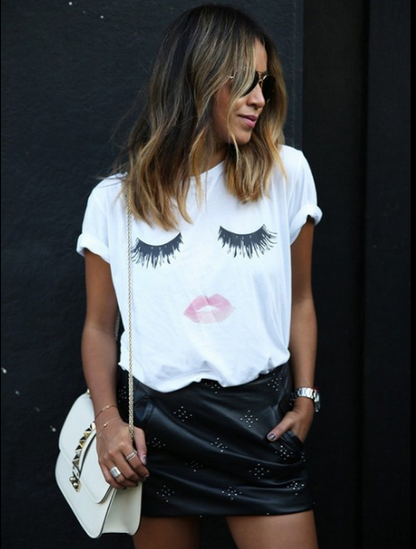 ¡¡¡EN VENTA!!! ¡¡¡50% REBAJADO!!! Camiseta de mujer S-XL Kiss Lips