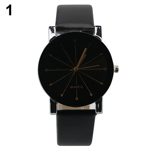 Alloy Faux Leather Quartz Sports Dress Wrist Watch