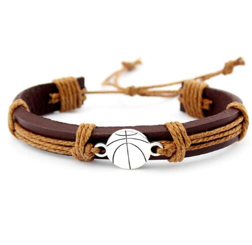 Basketball Football Soccer Softball Volleyball Leather Bracelets - The Styky Shack