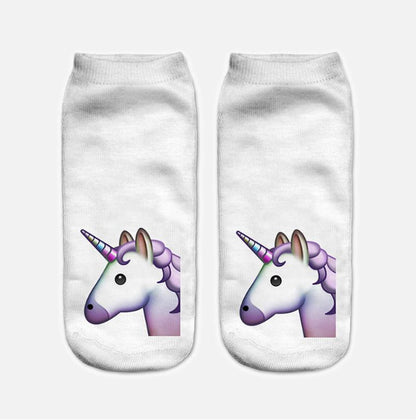 3D digital printing socks personality boat socks short socks - The Styky Shack