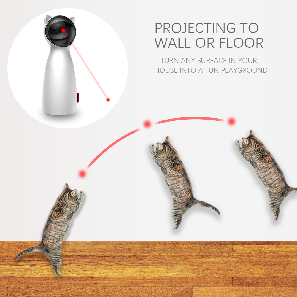 Juguetes automáticos para gatos, Láser LED interactivo inteligente para mascotas, modo portátil divertido, mascota electrónica para todos los gatos, Laserlampje Kat 