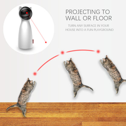 Juguetes automáticos para gatos, Láser LED interactivo inteligente para mascotas, modo portátil divertido, mascota electrónica para todos los gatos, Laserlampje Kat 