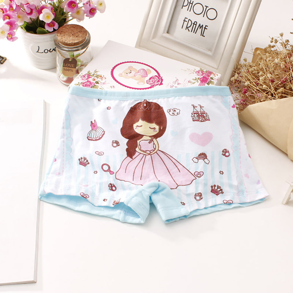 Baby Girl Kids Cotton Soft Cartoon Princess Shorts Breathable Underwear Panties