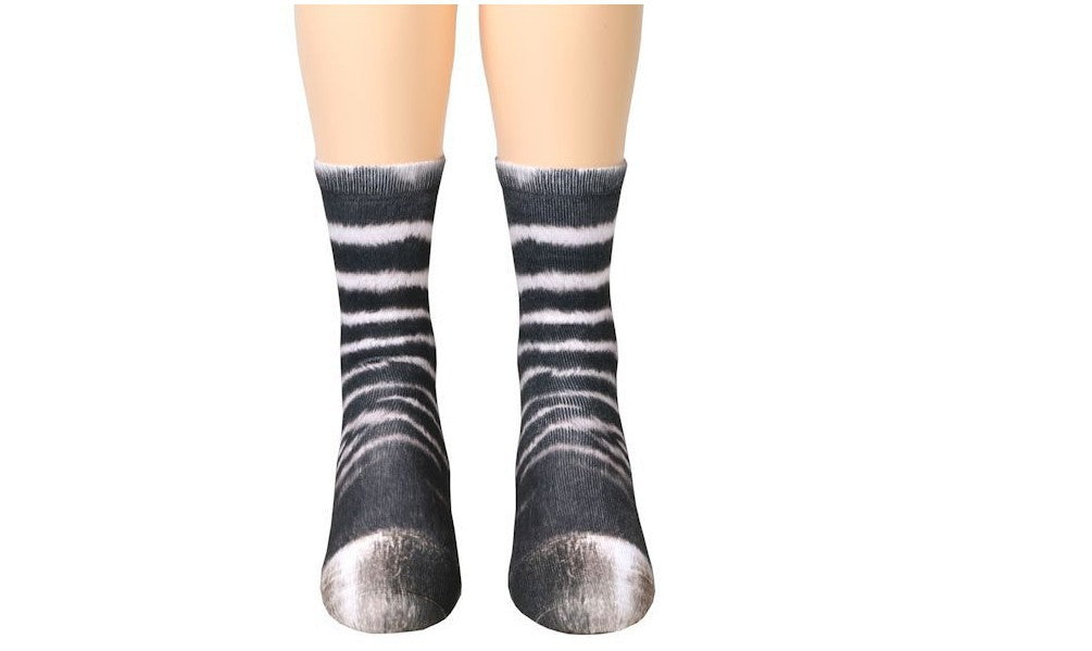 Calcetines de pata de animal 3D para adultos y niños, lindos garras de gato, unisex, largos