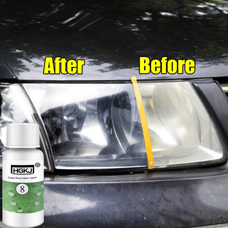 20/50ML HGKJ-8 Car Headlight Cleaning Fluid Repair Refurbishment Fluid Detergent Car Light Cleaner - The Styky Shack