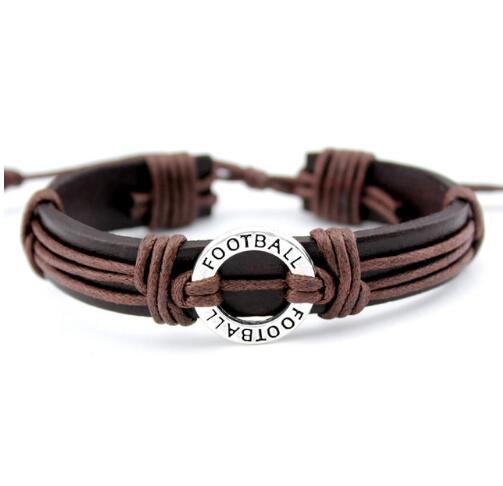 Basketball Football Soccer Softball Volleyball Leather Bracelets - The Styky Shack