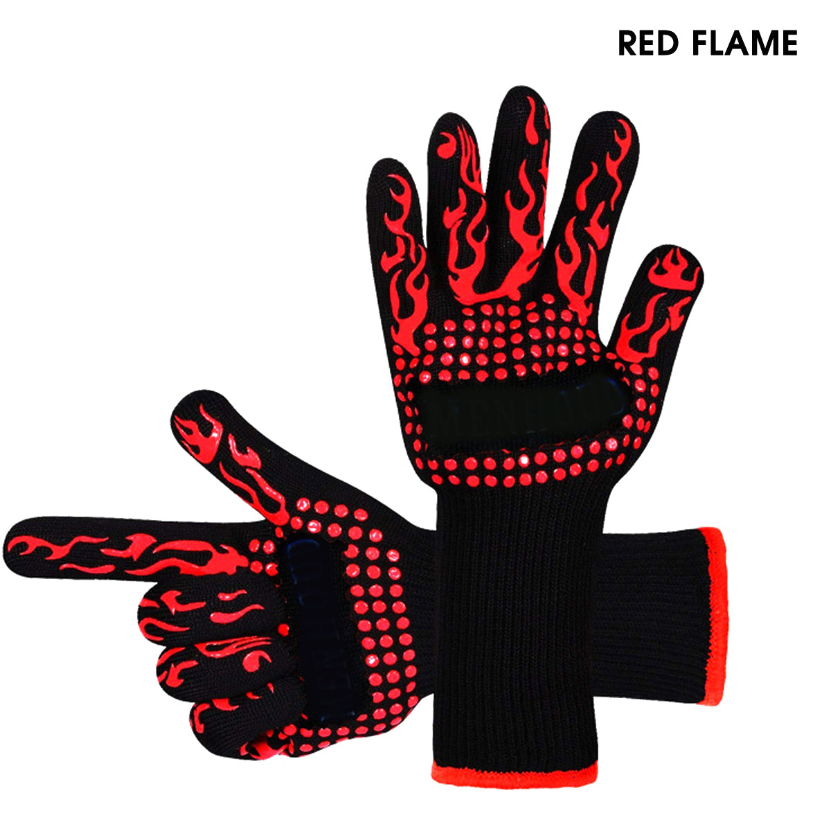 Guantes para parrilla de barbacoa, guantes de silicona para barbacoa, guantes resistentes al calor para fumar, cocina