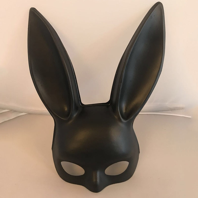 1Pc Halloween Laides Bunny Mask Party Bar Nightclub Costume Rabbit Ears Mask Festival Party Hairband Costume - The Styky Shack