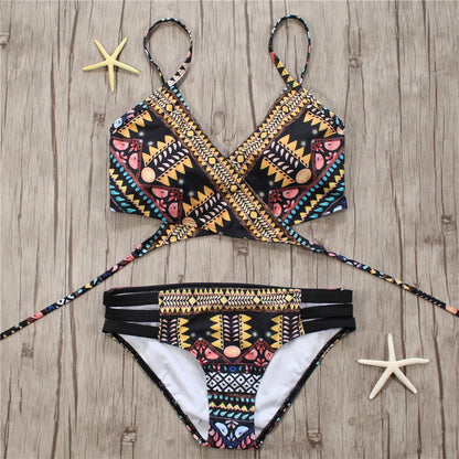 Aztec String Strappy Swim Wear