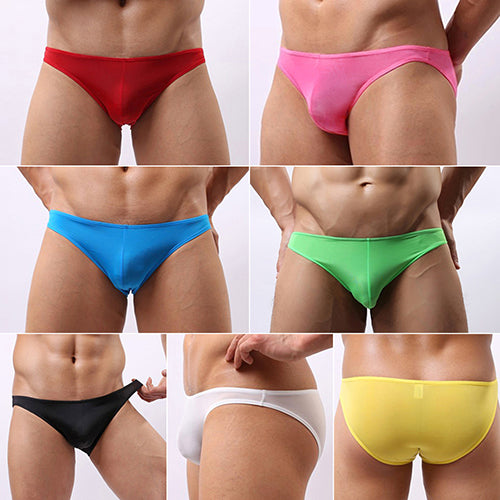 Men's Soft Tangas Jockstrap Underwear T-Back G-String Briefs Sexy Pouch Thongs