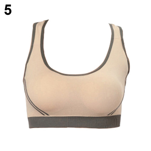 Women Jogging Sports Bra Gymwear Fitness Crop Top Yoga Exercise Vest