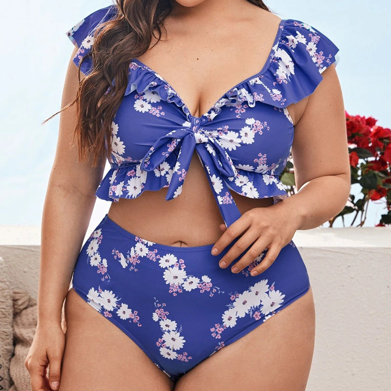 Bikini dividido de talla grande para mujer