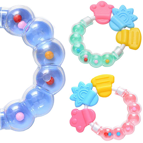 1Pc Lovely Baby Kids Infant Teether Rattles Pacifier Bell Molar Safety Tooth Care