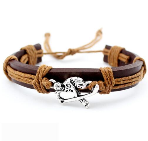 Basketball Football Soccer Softball Volleyball Leather Bracelets - The Styky Shack