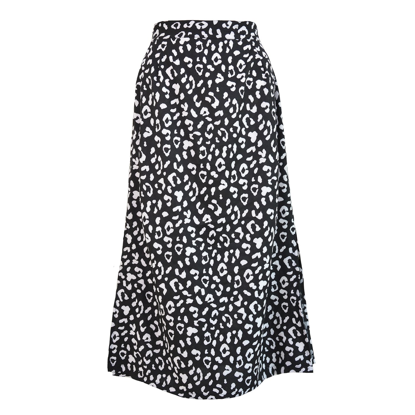 Sexy Leopard Wrap Skirt Print Chiffon Split Skirt Casual Fashion Long Skirts for Women Spring Summer Clothes Zipper Elegant