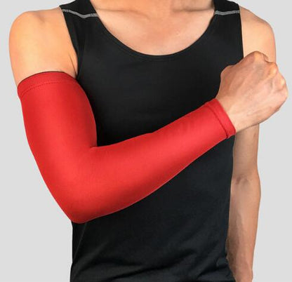 1Pcs UV Sunscreen Bicycle Cycling Arm Warmers Elastic Sports Safety Elbow Pad Basketball Long Arm Sleeve Elbow Support Protector - The Styky Shack