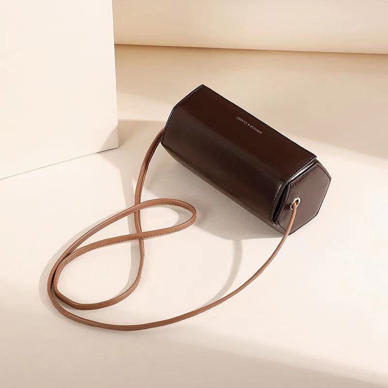 Women Chic Design Ins Cylinder Bag Autumn Winter Fashion All-Match Bag Shoulder Messenger Bag