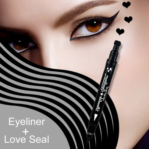 4 Styles Double-headed Eyeliner Liquid Black Eye liner Pen Star Moon Shape 2.5g Eye Makeup Brand HengFang #52244 - The Styky Shack