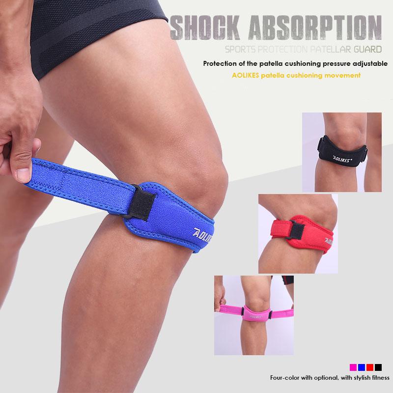 Aolikes 1PCS Adjustable Knee Patellar Tendon Support Strap Band Support Brace Pads for Running basketball Outdoor Sport - The Styky Shack