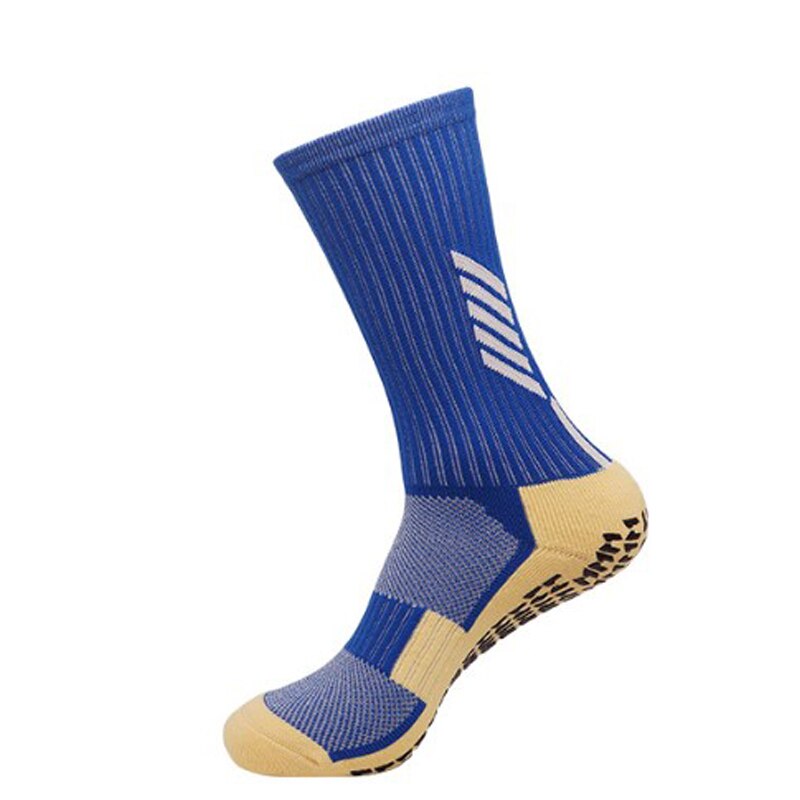 Anti Slip Football Soccer Socks for Men Teenage Kid Boys Sport  Grips Crew Socks Black White Blue High Quality - The Styky Shack