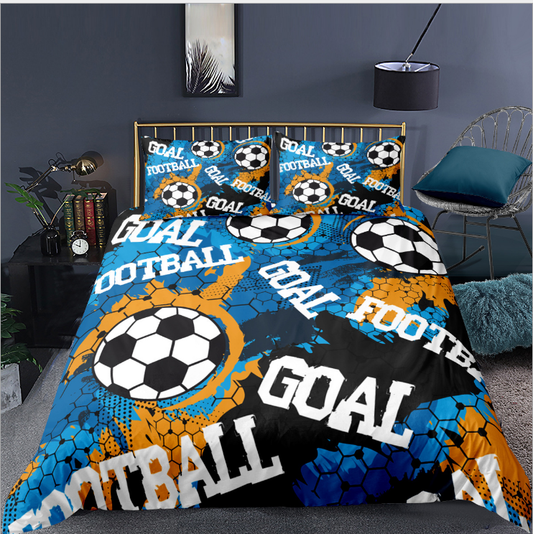 3D digital printing three piece quilt cover for sports basketball and football bedding - The Styky Shack