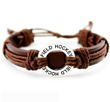 Basketball Football Soccer Softball Volleyball Leather Bracelets - The Styky Shack