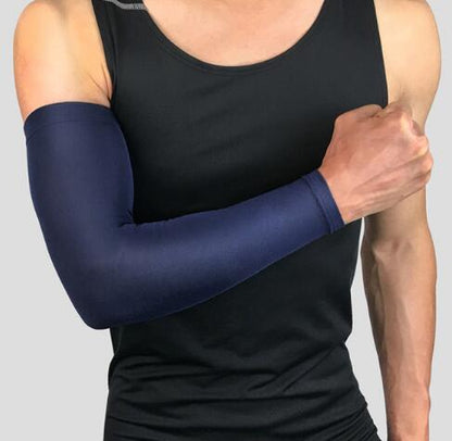 1Pcs UV Sunscreen Bicycle Cycling Arm Warmers Elastic Sports Safety Elbow Pad Basketball Long Arm Sleeve Elbow Support Protector - The Styky Shack