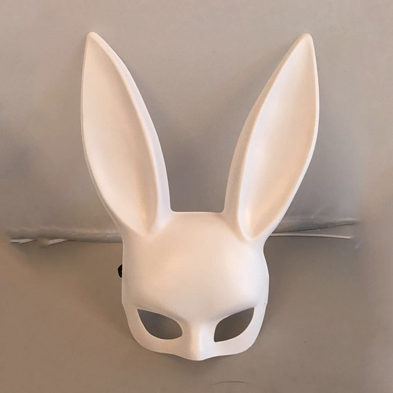 1Pc Halloween Laides Bunny Mask Party Bar Nightclub Costume Rabbit Ears Mask Festival Party Hairband Costume - The Styky Shack