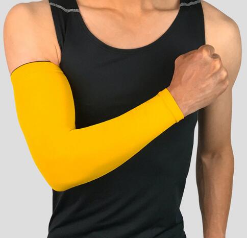 1Pcs UV Sunscreen Bicycle Cycling Arm Warmers Elastic Sports Safety Elbow Pad Basketball Long Arm Sleeve Elbow Support Protector - The Styky Shack