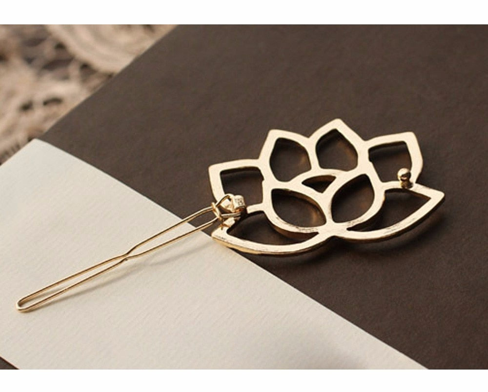 Women's Fashion Hair Accessorie Lotus Retro Styling Hairpin Hair Clips Headdress Flower Hair Accessories