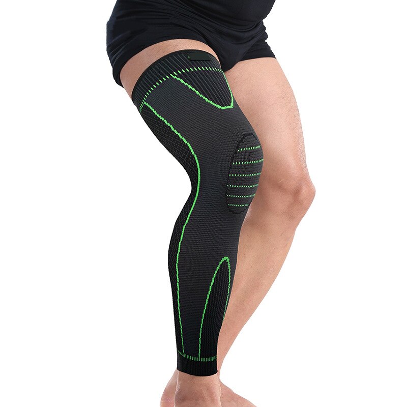 1PCS Mumian S33 Classic Black And Green Knitted Thermal Lengthen Sports Kneecaps - The Styky Shack